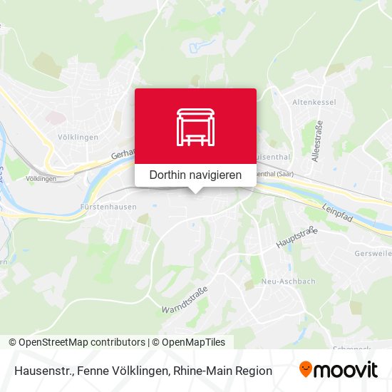 Hausenstr., Fenne Völklingen Karte