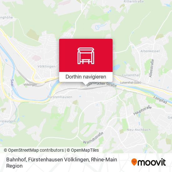 Bahnhof, Fürstenhausen Völklingen Karte