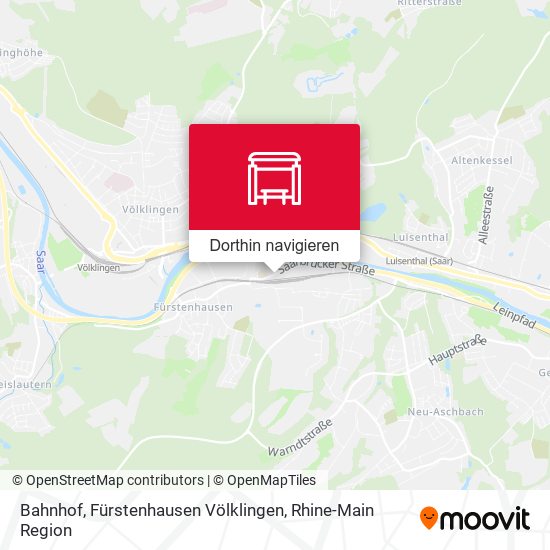 Bahnhof, Fürstenhausen Völklingen Karte