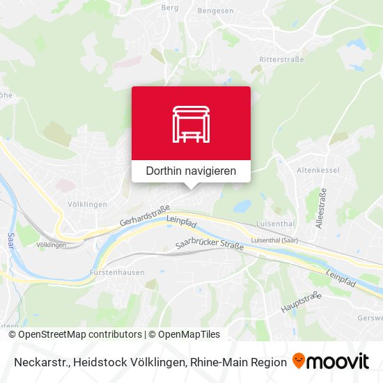 Neckarstr., Heidstock Völklingen Karte