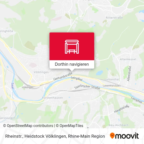 Rheinstr., Heidstock Völklingen Karte