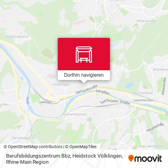 Berufsbildungszentrum Bbz, Heidstock Völklingen Karte