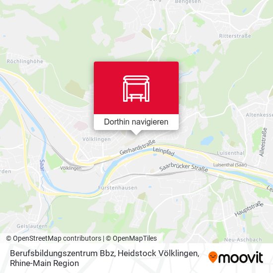 Berufsbildungszentrum Bbz, Heidstock Völklingen Karte