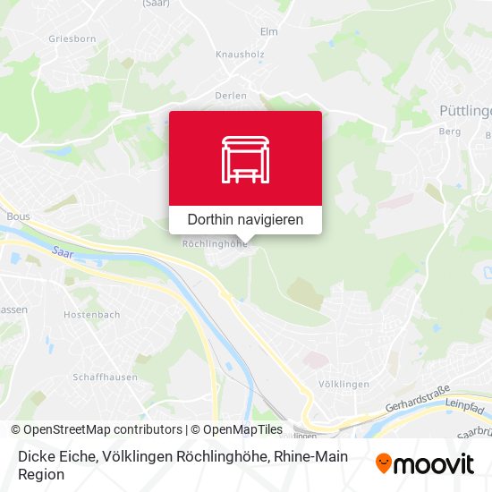 Dicke Eiche, Völklingen Röchlinghöhe Karte