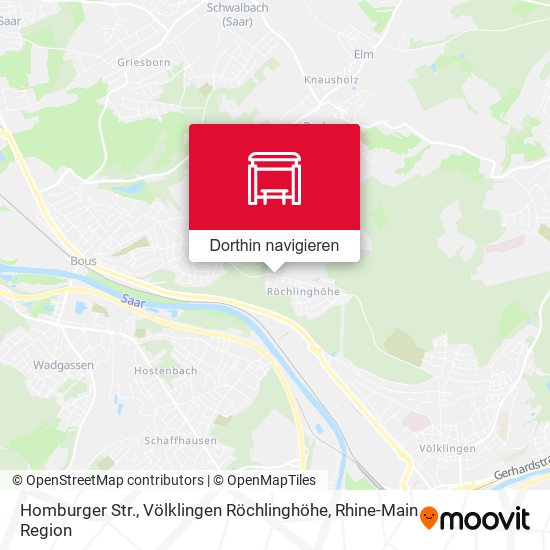 Homburger Str., Völklingen Röchlinghöhe Karte