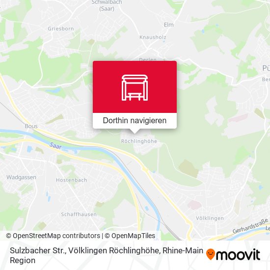 Sulzbacher Str., Völklingen Röchlinghöhe Karte