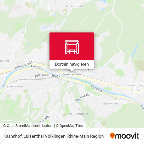 Bahnhof, Luisenthal Völklingen Karte