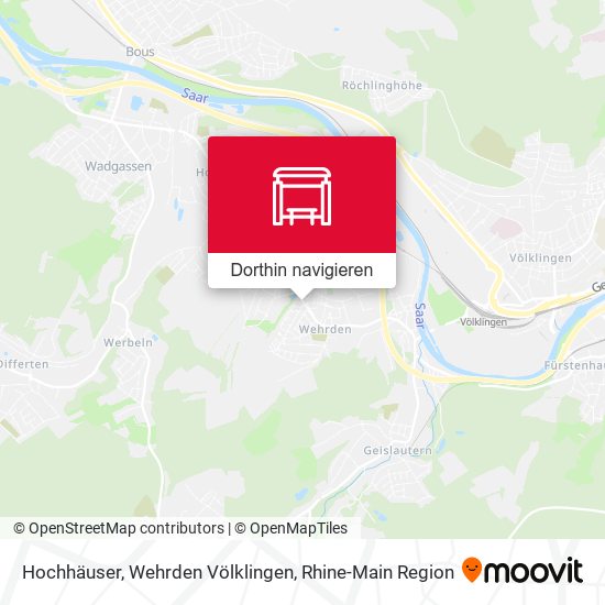 Hochhäuser, Wehrden Völklingen Karte