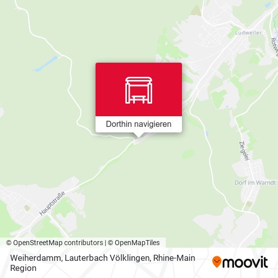 Weiherdamm, Lauterbach Völklingen Karte