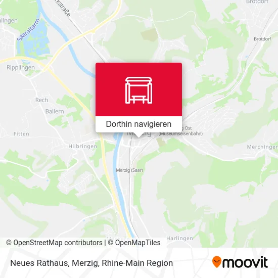 Neues Rathaus, Merzig Karte