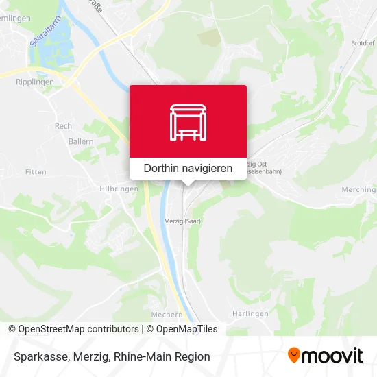 Sparkasse, Merzig Karte