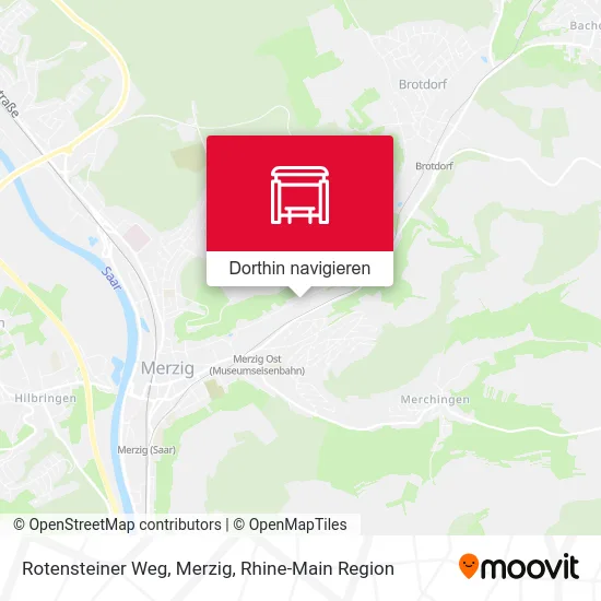 Rotensteiner Weg, Merzig Karte