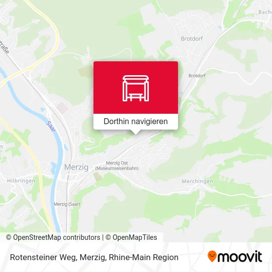 Rotensteiner Weg, Merzig Karte