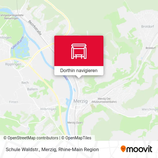 Schule Waldstr., Merzig Karte