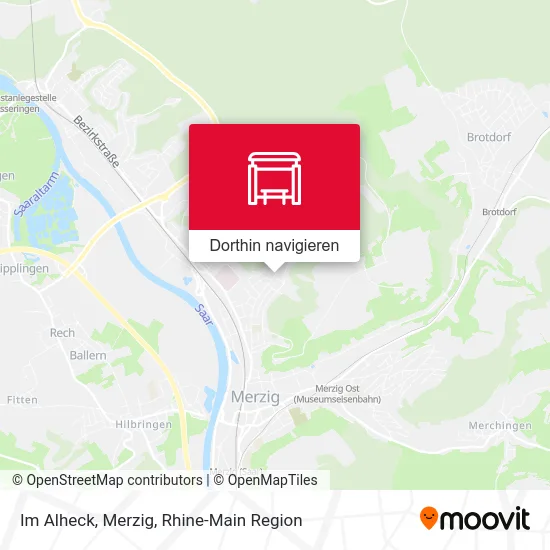 Im Alheck, Merzig Karte