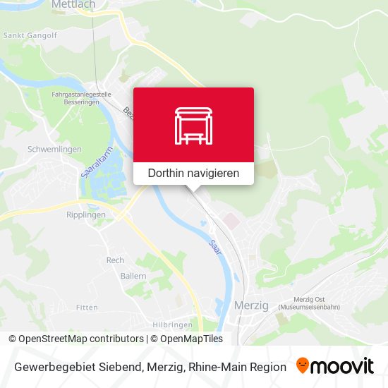 Gewerbegebiet Siebend, Merzig Karte