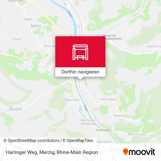 Harlinger Weg, Merzig Karte