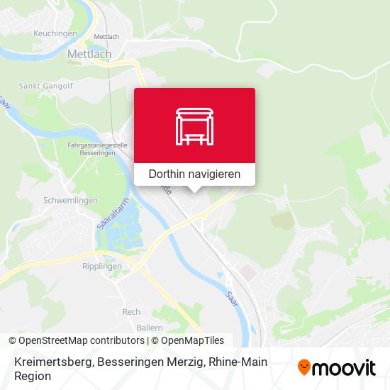 Kreimertsberg, Besseringen Merzig Karte