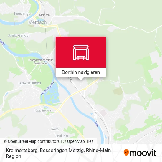 Kreimertsberg, Besseringen Merzig Karte