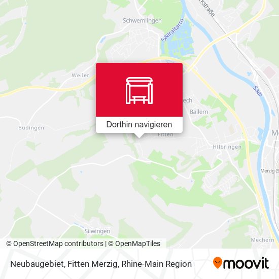 Neubaugebiet, Fitten Merzig Karte