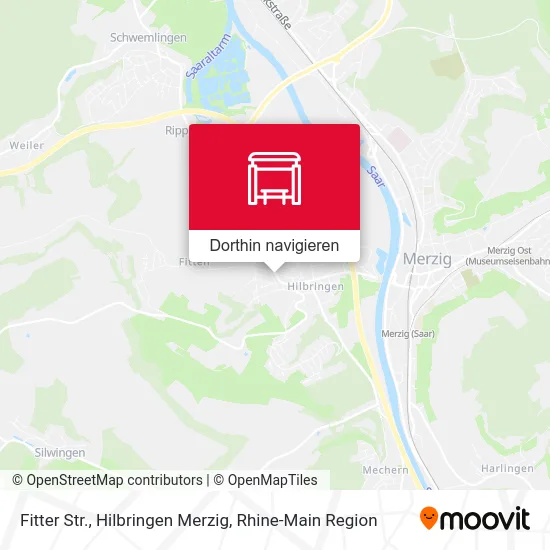 Fitter Str., Hilbringen Merzig Karte