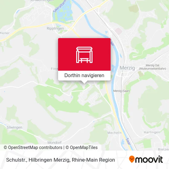 Schulstr., Hilbringen Merzig Karte