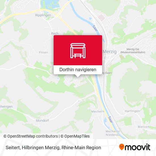 Seitert, Hilbringen Merzig Karte