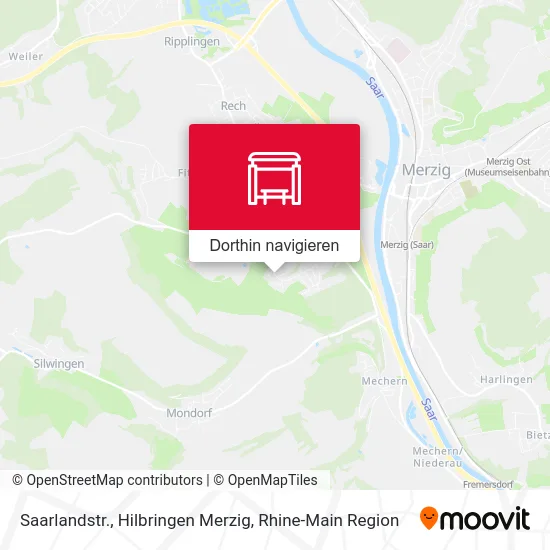 Saarlandstr., Hilbringen Merzig Karte