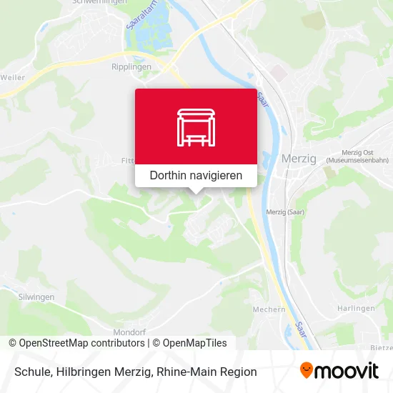 Schule, Hilbringen Merzig Karte