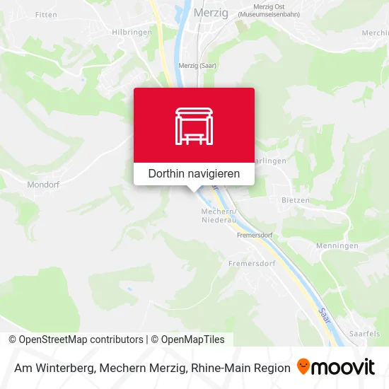 Am Winterberg, Mechern Merzig Karte