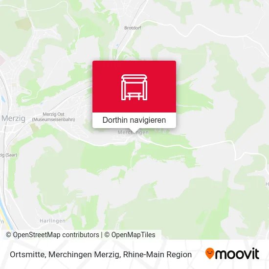 Ortsmitte, Merchingen Merzig Karte