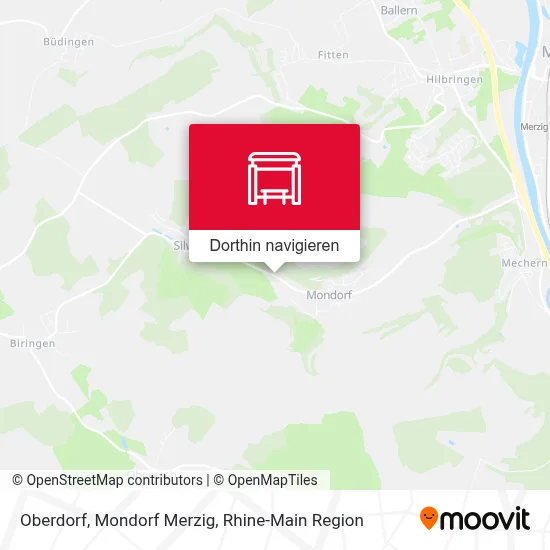 Oberdorf, Mondorf Merzig Karte