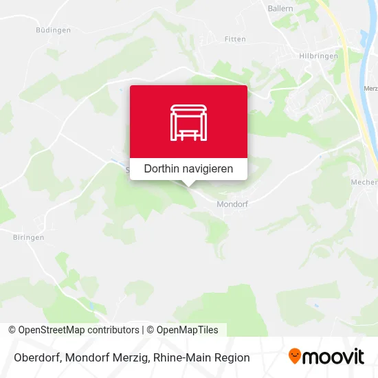 Oberdorf, Mondorf Merzig Karte