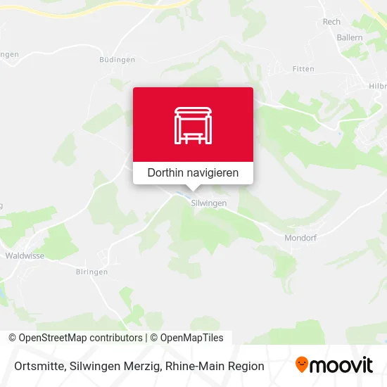 Ortsmitte, Silwingen Merzig Karte