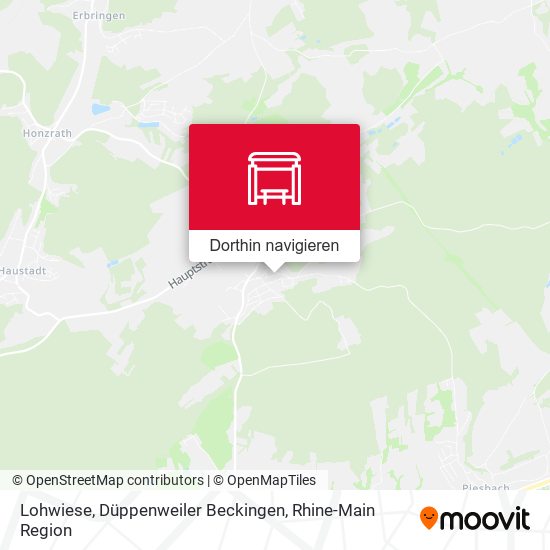 Lohwiese, Düppenweiler Beckingen Karte