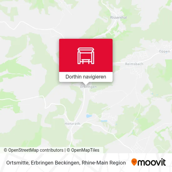 Ortsmitte, Erbringen Beckingen Karte