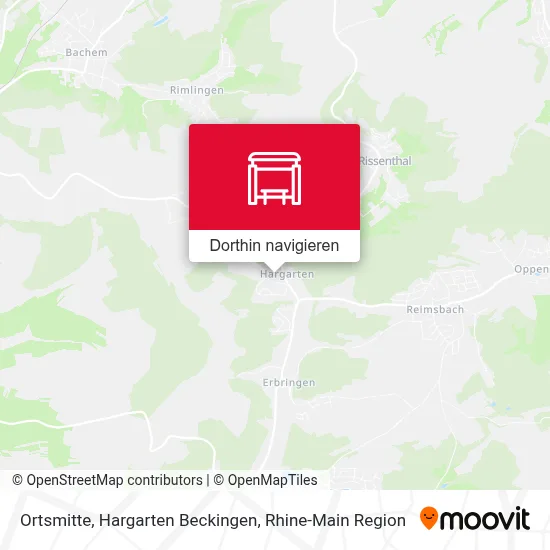Ortsmitte, Hargarten Beckingen Karte