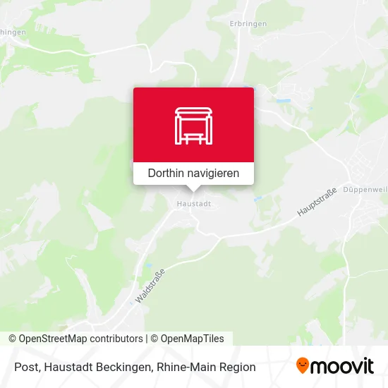 Post, Haustadt Beckingen Karte