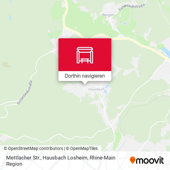 Mettlacher Str., Hausbach Losheim Karte