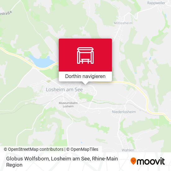 Globus Wolfsborn, Losheim am See Karte