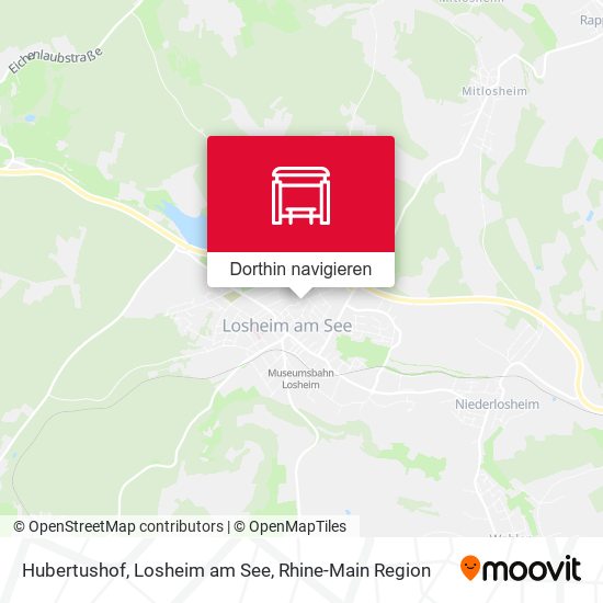 Hubertushof, Losheim am See Karte