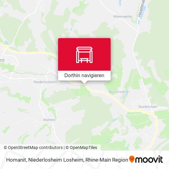 Homanit, Niederlosheim Losheim Karte