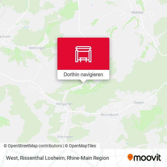 West, Rissenthal Losheim Karte