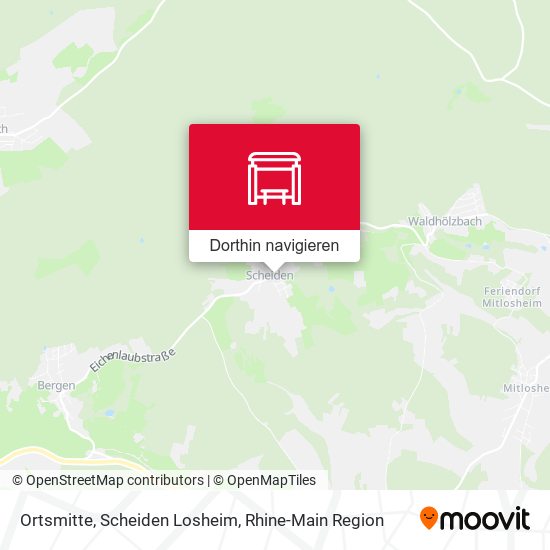 Ortsmitte, Scheiden Losheim Karte