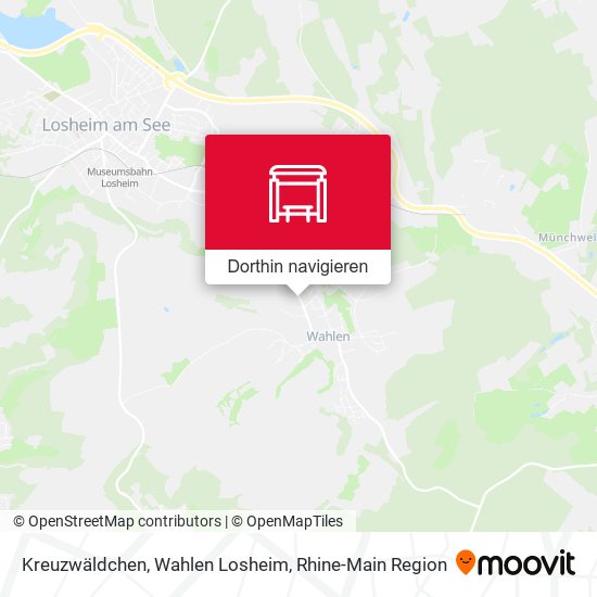 Kreuzwäldchen, Wahlen Losheim Karte