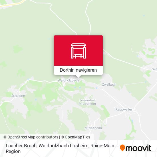Laacher Bruch, Waldhölzbach Losheim Karte