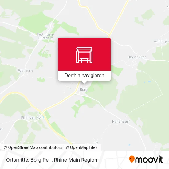 Ortsmitte, Borg Perl Karte