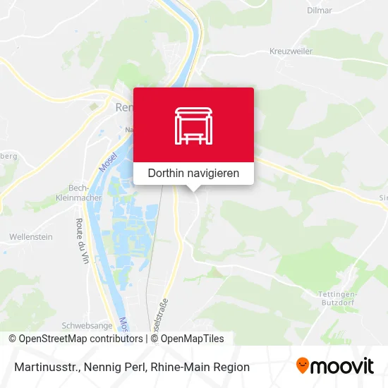 Martinusstr., Nennig Perl Karte