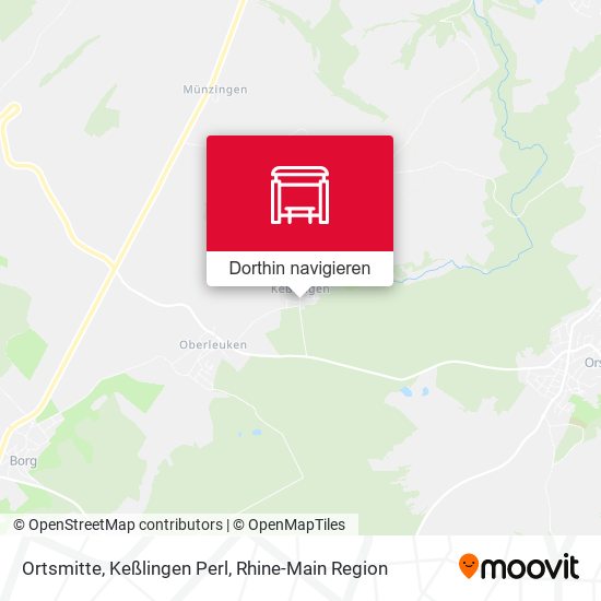 Ortsmitte, Keßlingen Perl Karte