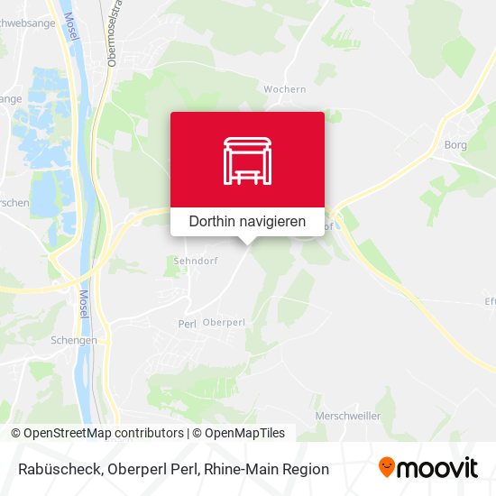 Rabüscheck, Oberperl Perl Karte